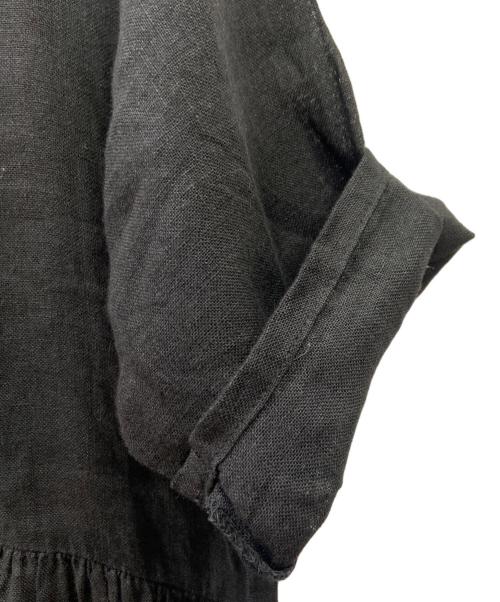 TSUHARU by samansa Mos2（ツハル バイ サマンサモスモス）TSUHARU by samansa Mos2 (ツハル バイ サマンサモスモス) ブラウスワンピース ブラック サイズ:FREEの古着・服飾アイテム