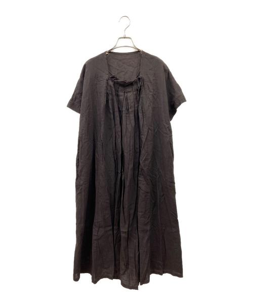 nest Robe（ネストローブ）nest Robe (ネストローブ) ブラウスワンピース ブラウン サイズ:FREEの古着・服飾アイテム