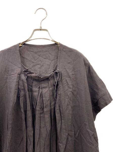 nest Robe（ネストローブ）nest Robe (ネストローブ) ブラウスワンピース ブラウン サイズ:FREEの古着・服飾アイテム