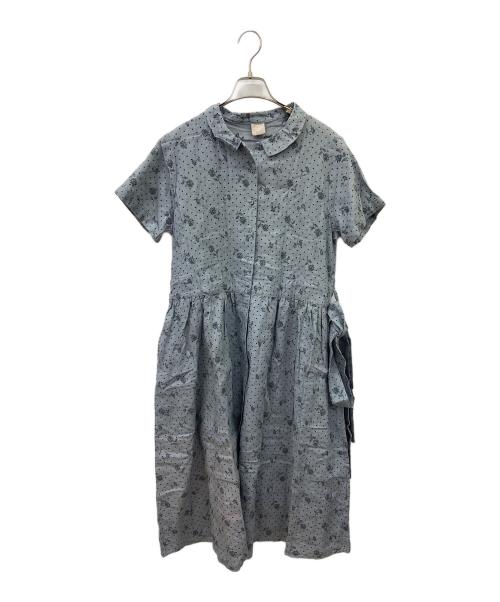 TSUHARU by samansa Mos2（ツハル バイ サマンサモスモス）TSUHARU by Samansa Mos2 (ツハル バイ サマンサモスモス) シャツワンピース ブルー サイズ:FREE 未使用品の古着・服飾アイテム