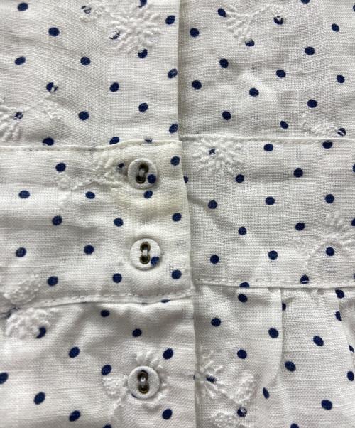 TSUHARU by samansa Mos2（ツハル バイ サマンサモスモス）TSUHARU by samansa Mos2 (ツハル バイ サマンサモスモス) シャツワンピース ホワイト×ブルー サイズ:FREEの古着・服飾アイテム