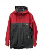 stussyステューシー）の古着「マウンテンパーカー」｜レッド×ブラック