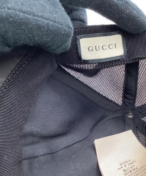 GUCCI（グッチ）GUCCI (グッチ) メッシュキャップ ブラック サイズ:Sの古着・服飾アイテム
