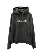 COACHコーチ）の古着「プルオーバーパーカー」｜ブラック