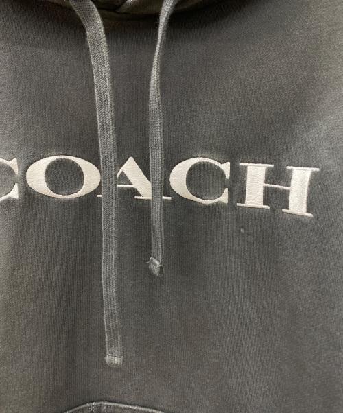 COACH（コーチ）COACH (コーチ) プルオーバーパーカー ブラック サイズ:Lの古着・服飾アイテム