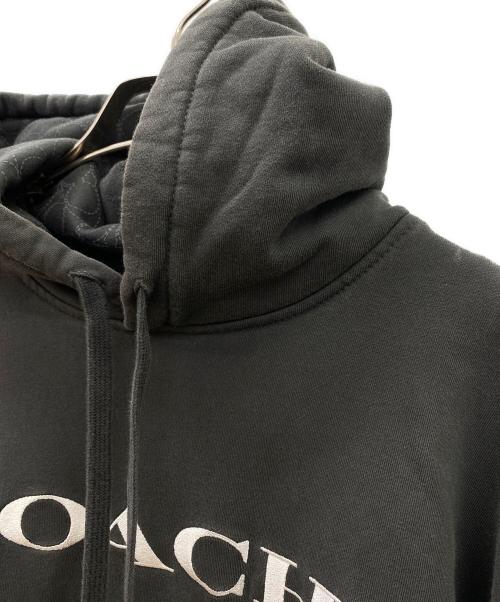 COACH（コーチ）COACH (コーチ) プルオーバーパーカー ブラック サイズ:Lの古着・服飾アイテム