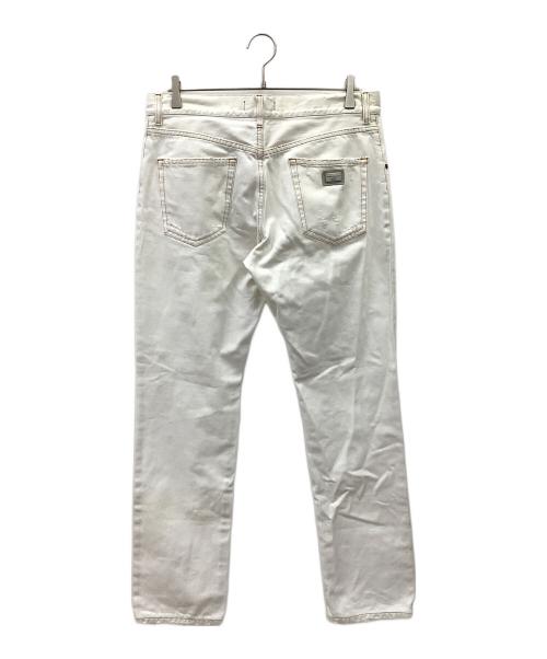 DOLCE & GABBANA（ドルチェ＆ガッバーナ）DOLCE & GABBANA (ドルチェ＆ガッバーナ) デニムパンツ ホワイト サイズ:48の古着・服飾アイテム