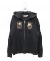 A BATHING APE（ア ベイシング エイプ）の古着「SOUVENIR FULL ZIP HOODIE」｜ブラック×ベージュ