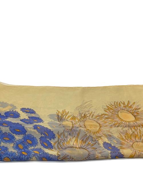 HERMES（エルメス）HERMES (エルメス) 大判シルクスカーフ イエローの古着・服飾アイテム