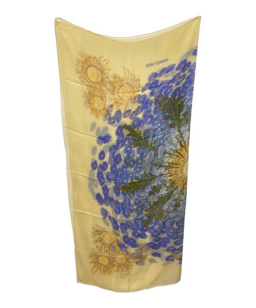 HERMES（エルメス）HERMES (エルメス) 大判シルクスカーフ イエローの古着・服飾アイテム