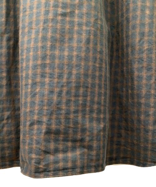 FUJITO（フジト）FUJITO (フジト) チェックシャツ ブラウン サイズ:Mの古着・服飾アイテム