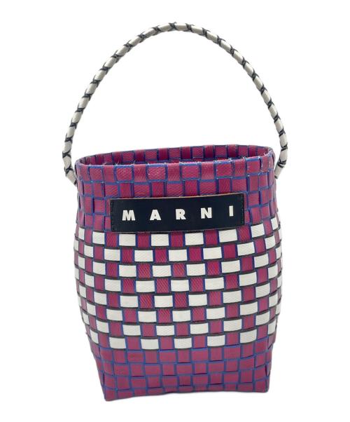 MARNI（マルニ）MARNI (マルニ) ポッドバッグ パープル×ホワイトの古着・服飾アイテム