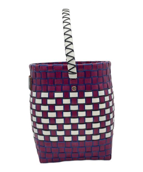 MARNI（マルニ）MARNI (マルニ) ポッドバッグ パープル×ホワイトの古着・服飾アイテム