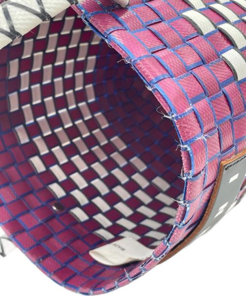 MARNI（マルニ）MARNI (マルニ) ポッドバッグ パープル×ホワイトの古着・服飾アイテム