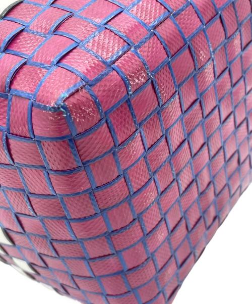 MARNI（マルニ）MARNI (マルニ) ポッドバッグ パープル×ホワイトの古着・服飾アイテム