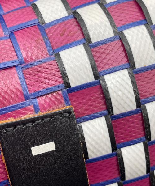 MARNI（マルニ）MARNI (マルニ) ポッドバッグ パープル×ホワイトの古着・服飾アイテム