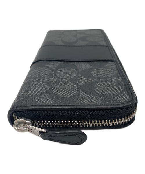 COACH（コーチ）COACH (コーチ) ラウンドファスナー長財布 ブラックの古着・服飾アイテム