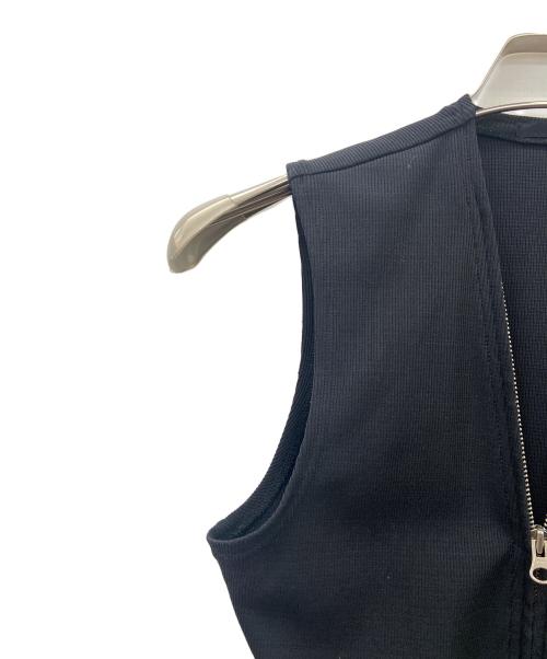 Y's（ワイズ）Y's (ワイズ) ノースリーブジップアップニット ブラック サイズ:不明（実寸サイズ参照）の古着・服飾アイテム