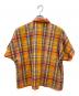 tricot COMME des GARCONS (トリココムデギャルソン) ダブルフェイスチェックシャツ オレンジ×ネイビー サイズ:-：7000円