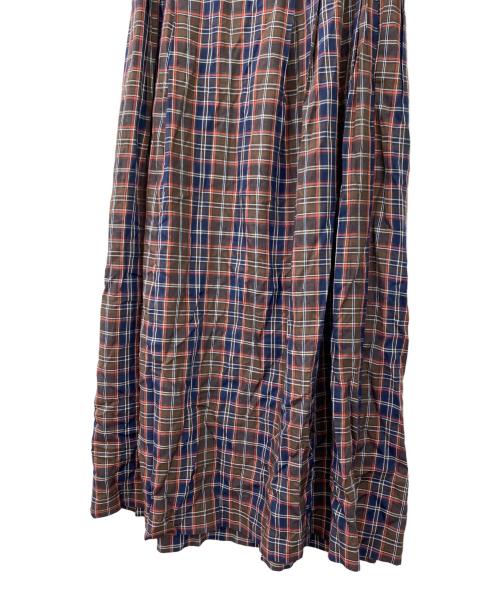 tricot COMME des GARCONS（トリココムデギャルソン）tricot COMME des GARCONS (トリココムデギャルソン) チェックスカート ブラウン サイズ:Mの古着・服飾アイテム