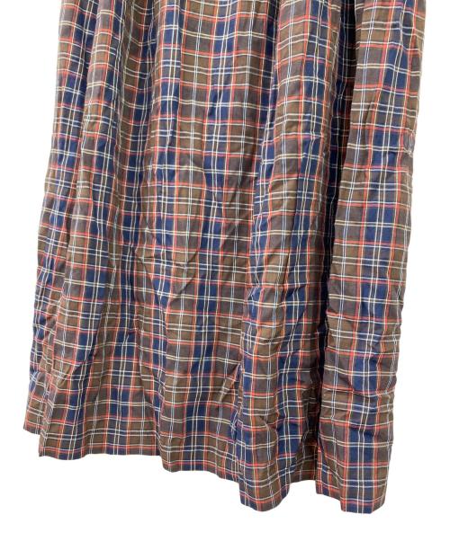 tricot COMME des GARCONS（トリココムデギャルソン）tricot COMME des GARCONS (トリココムデギャルソン) チェックスカート ブラウン サイズ:Mの古着・服飾アイテム