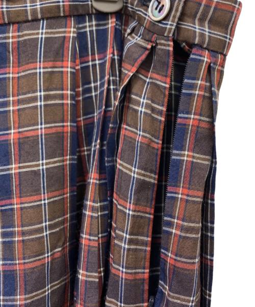 tricot COMME des GARCONS（トリココムデギャルソン）tricot COMME des GARCONS (トリココムデギャルソン) チェックスカート ブラウン サイズ:Mの古着・服飾アイテム