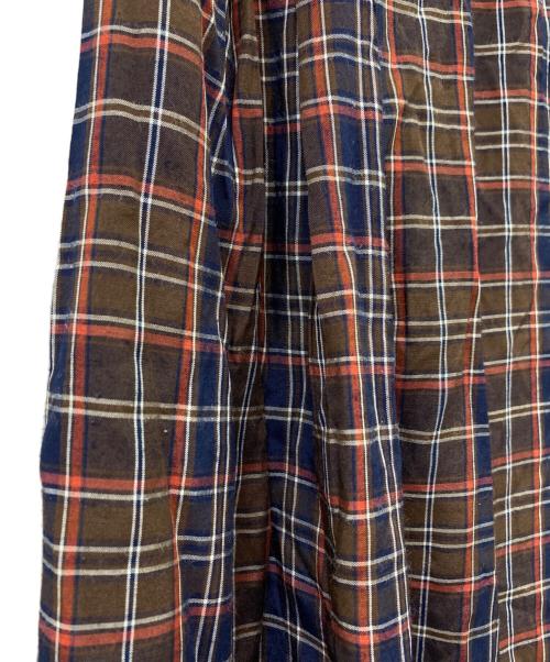 tricot COMME des GARCONS（トリココムデギャルソン）tricot COMME des GARCONS (トリココムデギャルソン) チェックスカート ブラウン サイズ:Mの古着・服飾アイテム