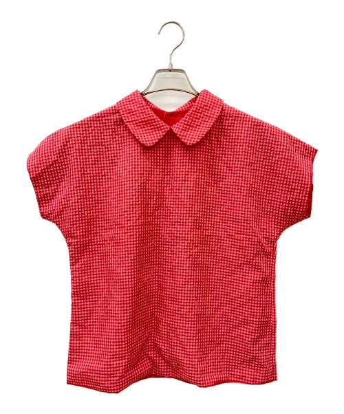 tricot COMME des GARCONS（トリココムデギャルソン）tricot COMME des GARCONS (トリココムデギャルソン) チェックシャツ レッド×ピンク サイズ:-の古着・服飾アイテム