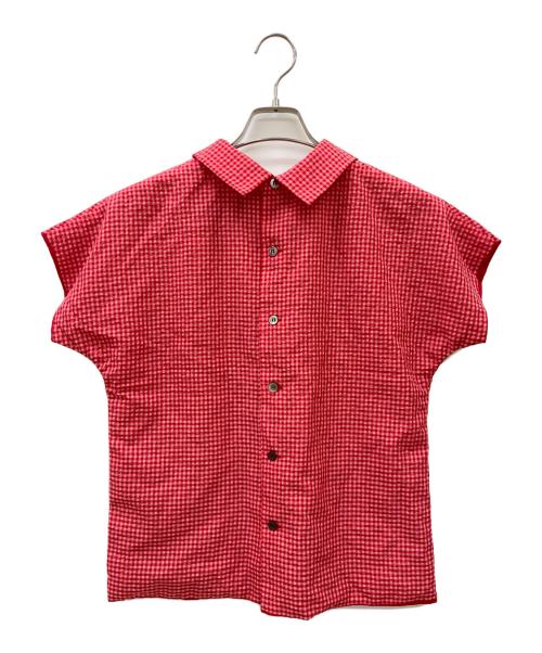tricot COMME des GARCONS（トリココムデギャルソン）tricot COMME des GARCONS (トリココムデギャルソン) チェックシャツ レッド×ピンク サイズ:-の古着・服飾アイテム