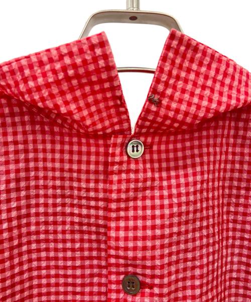 tricot COMME des GARCONS（トリココムデギャルソン）tricot COMME des GARCONS (トリココムデギャルソン) チェックシャツ レッド×ピンク サイズ:-の古着・服飾アイテム