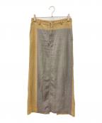 tricot COMME des GARCONSトリココムデギャルソン）の古着「ロングスカート」｜ベージュ×グレー