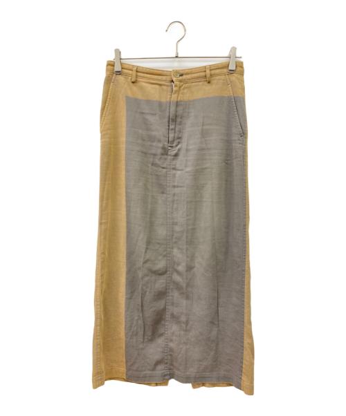 tricot COMME des GARCONS（トリココムデギャルソン）tricot COMME des GARCONS (トリココムデギャルソン) ロングスカート ベージュ×グレー サイズ:Mの古着・服飾アイテム