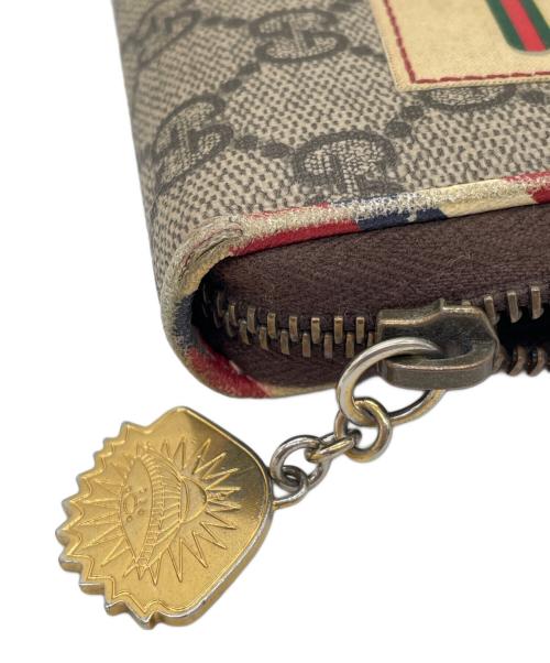 GUCCI（グッチ）GUCCI (グッチ) 長財布 ベージュ×ブラウンの古着・服飾アイテム