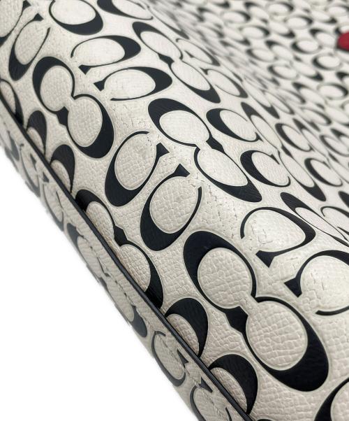 COACH（コーチ）COACH (コーチ) トートバッグ ホワイト×ブラックの古着・服飾アイテム