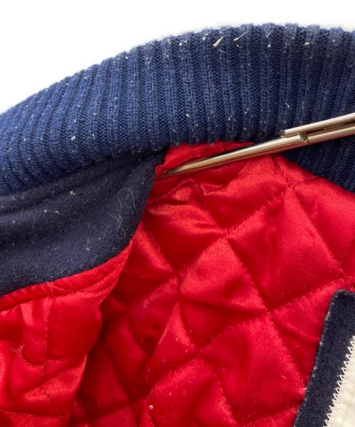 Franklin & Marshall（フランクリン＆マーシャル）Franklin & Marshall (フランクリン＆マーシャル) スタジャン アイボリー×ネイビー サイズ:Lの古着・服飾アイテム