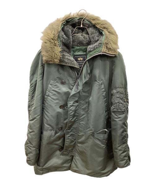 ALPHAINDUSTRIES（アルファインダストリーズ）ALPHAINDUSTRIES (アルファインダストリーズ) N-3Bジャケット グリーン サイズ:Mの古着・服飾アイテム
