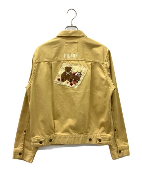 PINK HOUSE（ピンクハウス）PINK HOUSE (ピンクハウス) デニムジャケット オレンジ サイズ:-の古着・服飾アイテム