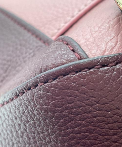 COLE HAAN（コールハーン）COLE HAAN (コールハーン) スモールコンバーチブルリュクスバックパック ボルドー×ピンクの古着・服飾アイテム