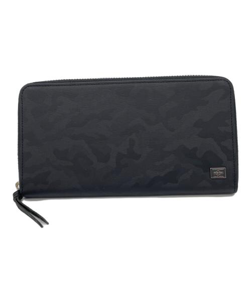 PORTER（ポーター）PORTER (ポーター) ラウンドファスナー財布 ブラックの古着・服飾アイテム