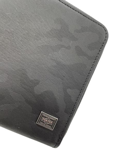 PORTER（ポーター）PORTER (ポーター) ラウンドファスナー財布 ブラックの古着・服飾アイテム