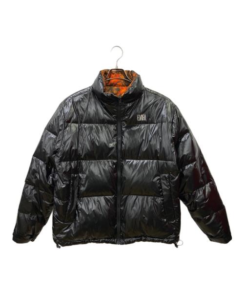 ELVIRA（エルビラ）ELVIRA (エルビラ) リバーシブルダウンジャケット ブラック×オレンジ サイズ:不明の古着・服飾アイテム
