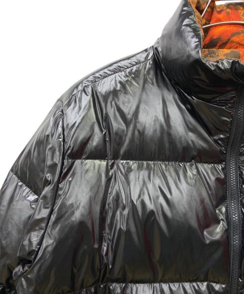 ELVIRA（エルビラ）ELVIRA (エルビラ) リバーシブルダウンジャケット ブラック×オレンジ サイズ:不明の古着・服飾アイテム