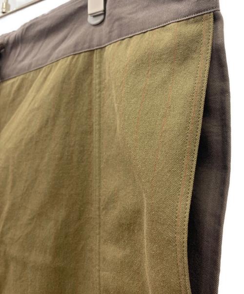 Y's（ワイズ）Y's (ワイズ) ルーズパンツ オリーブ×ブラウン サイズ:3の古着・服飾アイテム