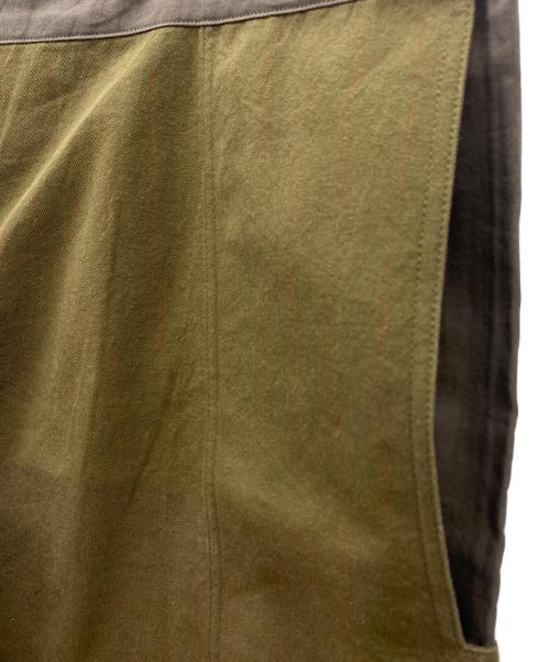 Y's（ワイズ）Y's (ワイズ) ルーズパンツ オリーブ×ブラウン サイズ:3の古着・服飾アイテム