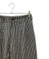 Y's (ワイズ) タックパンツ グレー×ホワイト サイズ:M：6000円