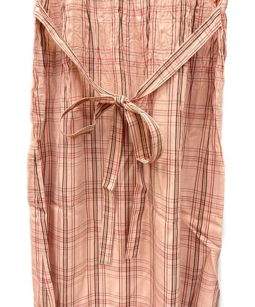 tricot COMME des GARCONS（トリココムデギャルソン）tricot COMME des GARCONS (トリココムデギャルソン) ノースリーブワンピース ピンク×ブラック サイズ:不明の古着・服飾アイテム