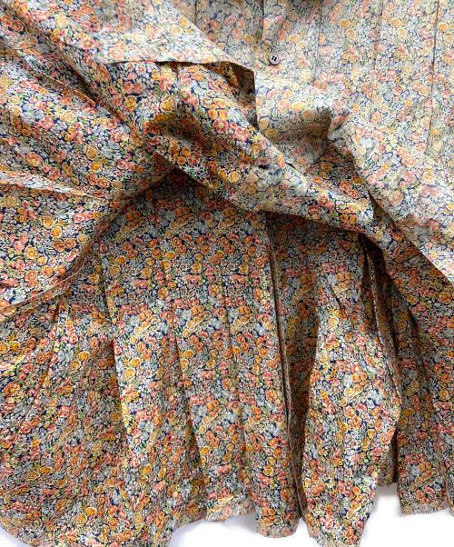 tricot COMME des GARCONS（トリココムデギャルソン）tricot COMME des GARCONS (トリココムデギャルソン) ノースリーブプリーツブラウス イエロー×ピンク サイズ:不明の古着・服飾アイテム