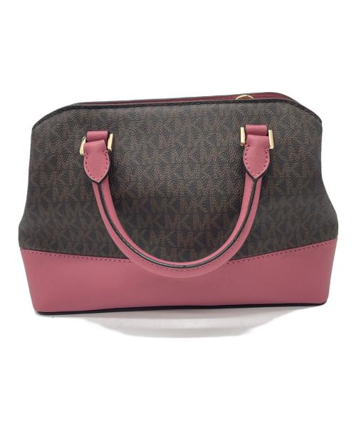 MICHAEL KORS（マイケル・コース）MICHAEL KORS (マイケルコース) 2WAYショルダーバッグ ブラウン×ピンクの古着・服飾アイテム