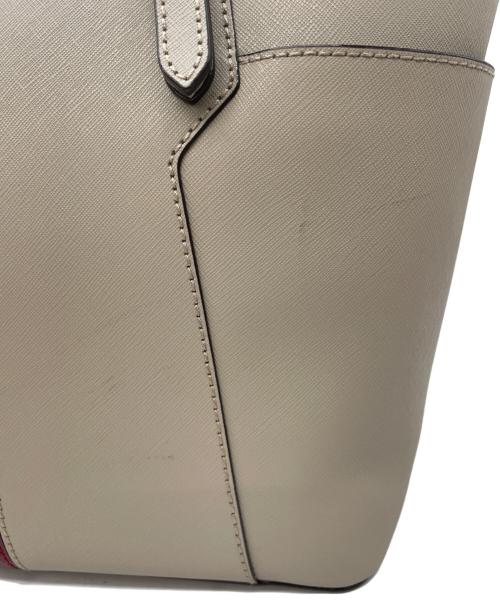 BALLY（バリー）BALLY (バリー) SUPRA SMALL グレージュ×レッドの古着・服飾アイテム