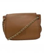 TORY BURCHトリーバーチ）の古着「チェーンショルダーバッグ」｜ブラウン